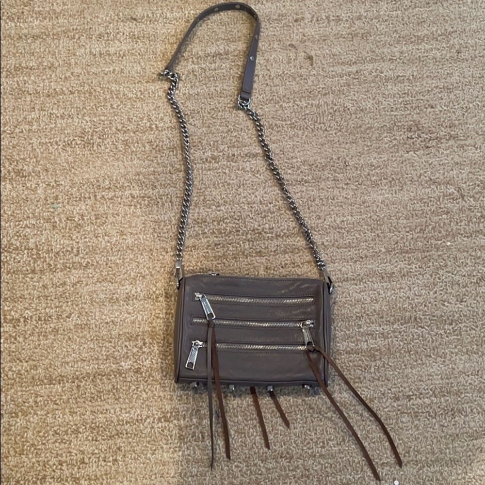 Rebecca mink off grey crossbody bag